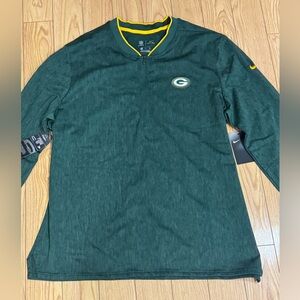 Nike Green Bay Packers Coach Sideline 1/4 Zip Pullover – Men’s XL